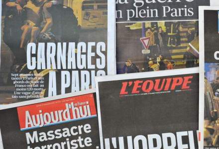 "Razboi in plin Paris": presa franceza scrie despre "barbaria terorista"