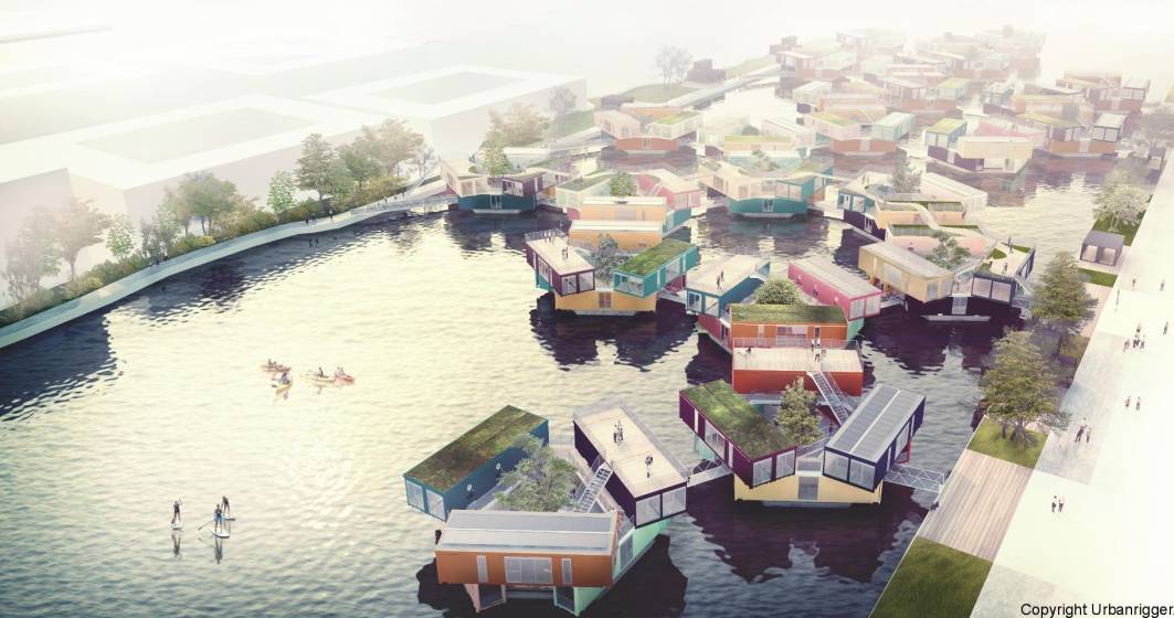 Imagine pentru articolul: Un startup danez vrea sa revolutioneze modul in care locuiesc si traiesc studentii din facultate: cum arata casele plutitoare