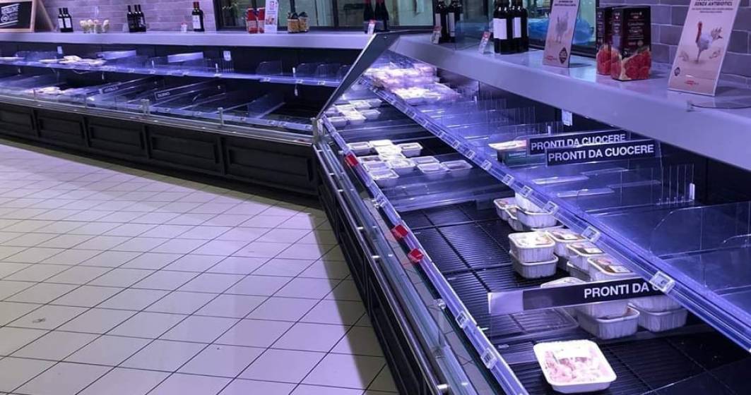 Imagine pentru articolul: Coronavirus| Cum arată un magazin din Italia dintr-o zonă de la sute de kilometri distanță de focar