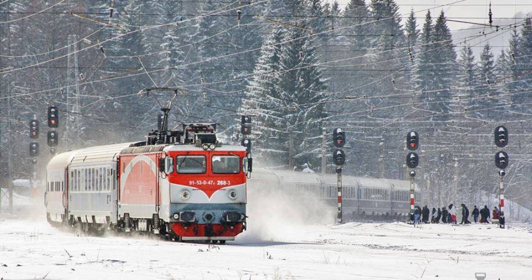 Imagine pentru articolul: CFR Calatori: 35 de trenuri anulate, din cauza conditiilor meteo. Circulatia trenurilor de calatori se desfasoara in conditii de iarna