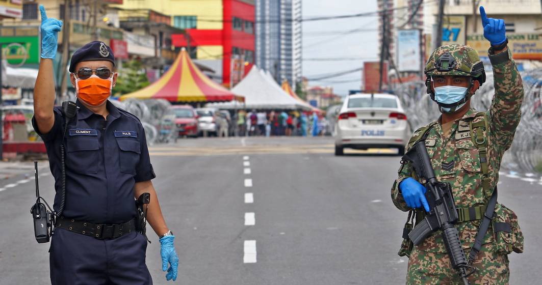 Imagine pentru articolul: Coronavirus | Malaezia a plasat în carantină peste 10.000 de poliţişti, pentru a preveni răspândirea pandemiei