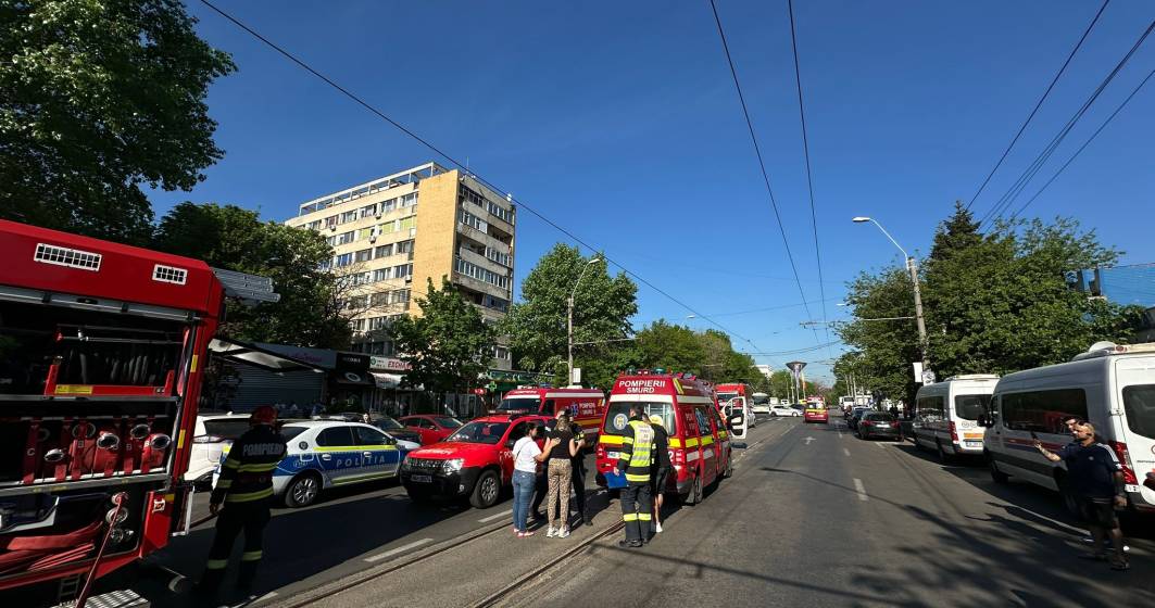 Imagine pentru articolul: Incendiu la un apartament din București: ISU intervine cu peste 8 autospeciale