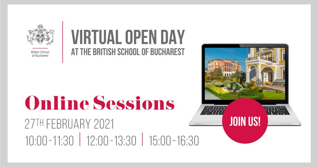 Imagine pentru articolul: British School of Bucharest organizează Virtual Open Day, un eveniment dedicat părinților și elevilor interesați să urmeze o școală internațională de top