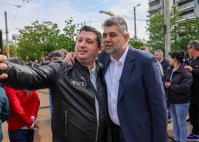 Imagine: Ciolacu, în „excursie electorală” la depoul STB: Voi lupta ca veniturile să...