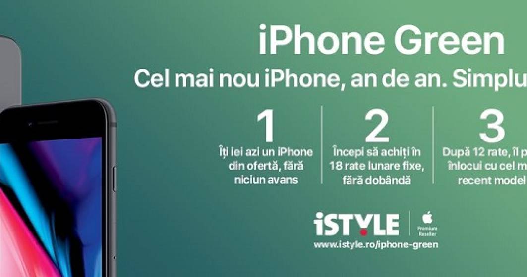 Imagine pentru articolul: (P) iSTYLE lanseaza iPhone Green. Acum este mai simplu sa ai mereu cel mai nou iPhone