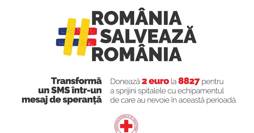 Imagine pentru articolul: Coronavirus | Crucea Roșie Române lansează campania națională de strângere de fonduri “România salvează România”