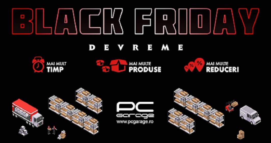 Imagine pentru articolul: PC Garage anunță un Black Friday “mai devreme”: ce produse are în campanie