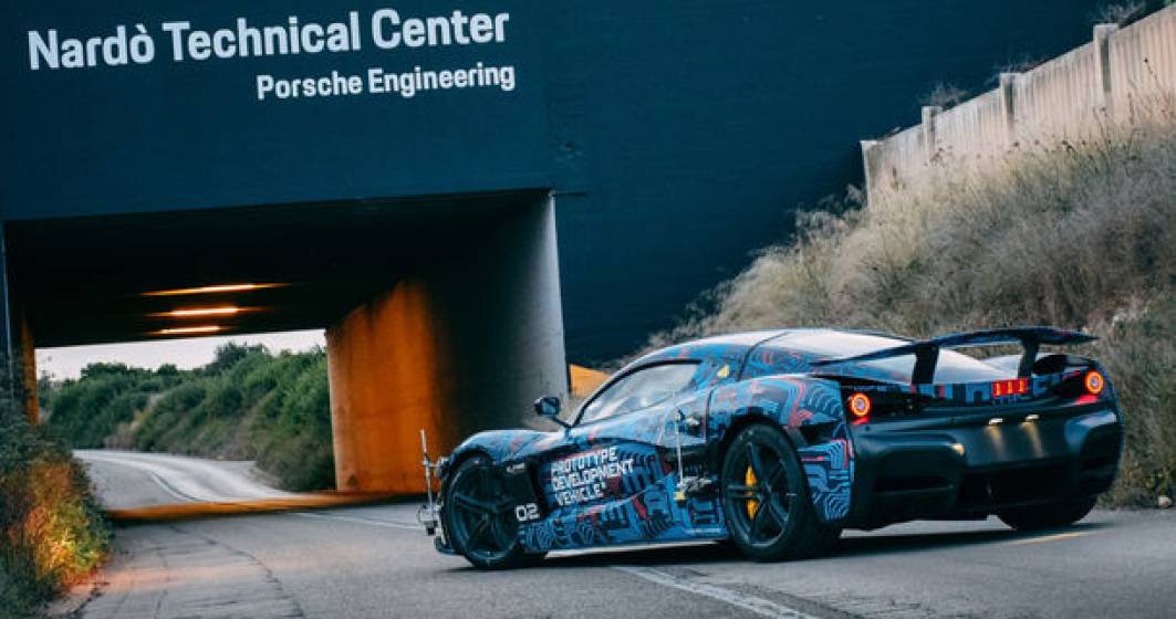 Imagine pentru articolul: Hypercar-ul electric Rimac C_Two, testat la Centrul Tehnic Nardo detinut de Porsche: versiunea de serie va fi prezentata in martie