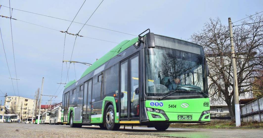 Imagine pentru articolul: Noile troleibuze Solaris intră pe traseu, în București. Vor circula inițial pe liniile 93 și 61