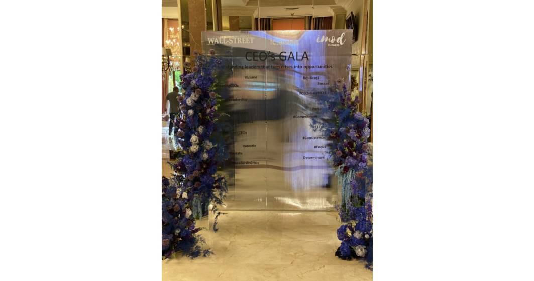 Imagine pentru articolul: iMod Flowers, atelierul de artă florară a creat un concept personalizat pentru a doua ediție Wall Street CEO’s Gala