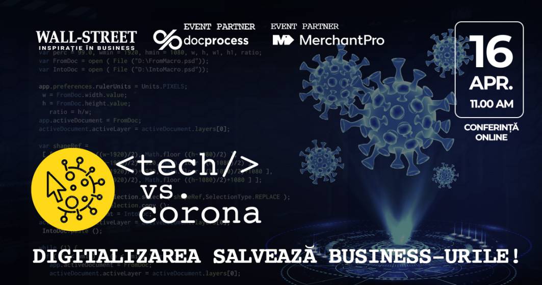 Imagine pentru articolul: Conferința online Tech vs corona: cum ne ajută tehnologia să facem față pandemiei