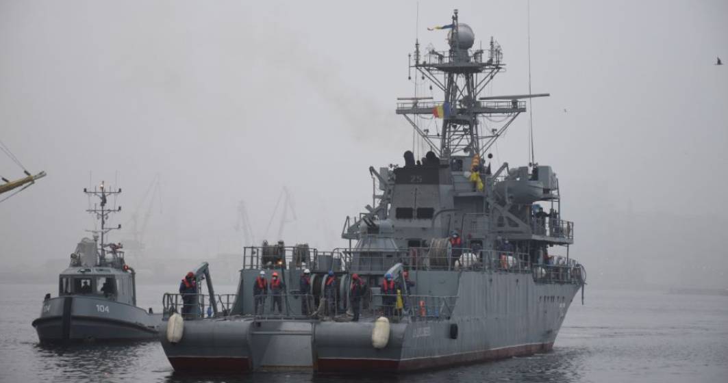 Imagine pentru articolul: Nava militară „Locotenent Lupu Dinescu” încheie ultima misiune NATO din anul 2020