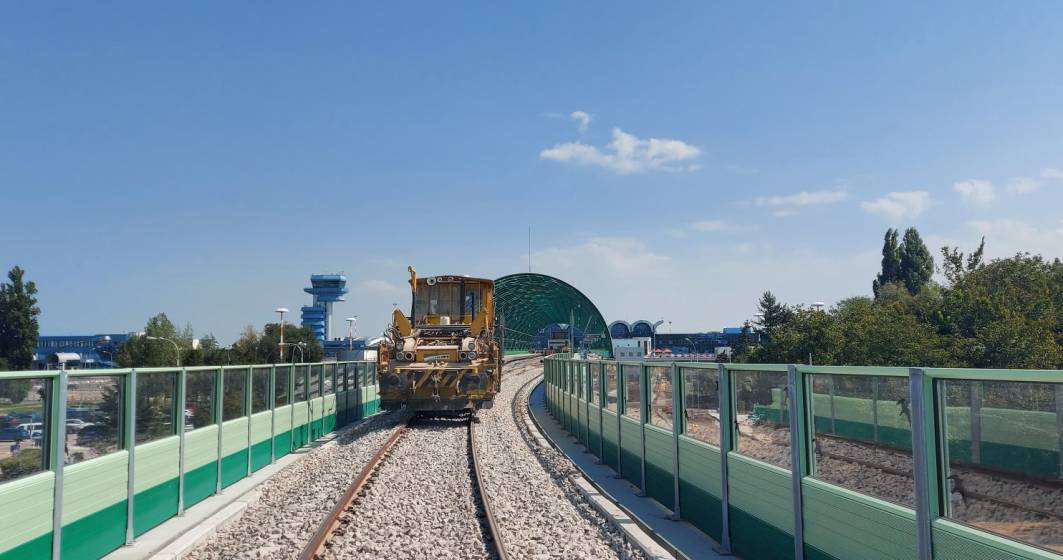 Imagine pentru articolul: Calea ferată Gara de Nord - Aeroportul Otopeni este gata în proporție de 97%