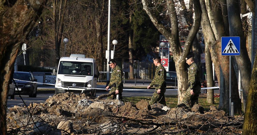 Imagine pentru articolul: Ce bombă avea la bord drona militară care a survolat România după invazia rusească. A căzut la Zagreb și a avariat aproape 100 de mașini