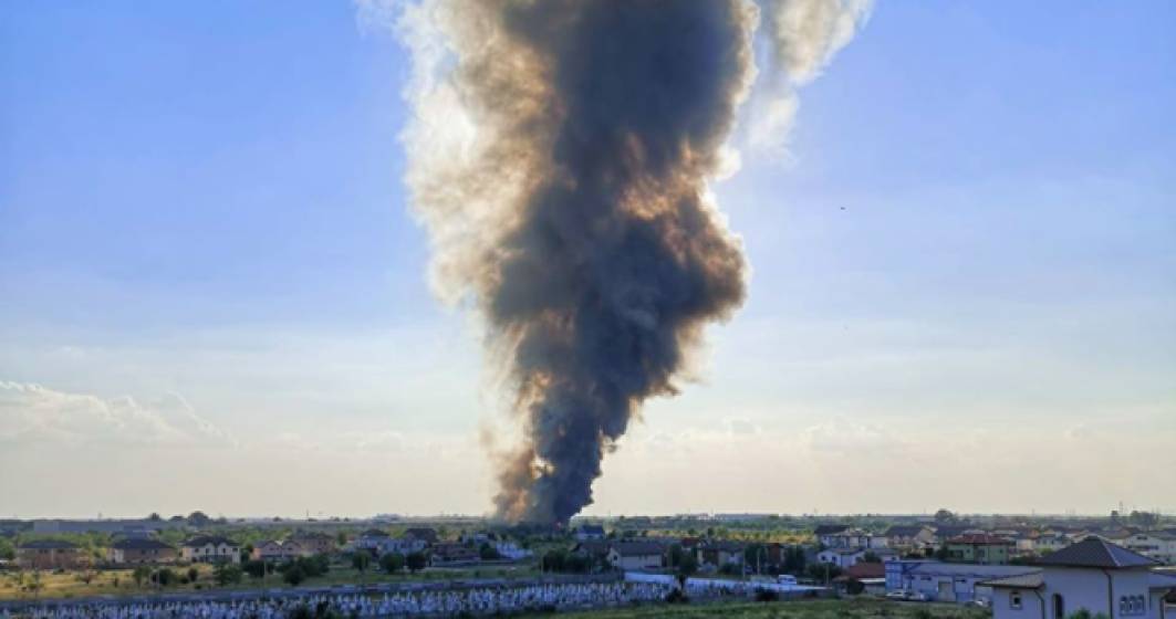 Imagine pentru articolul: Incendiu puternic la Bragadiru