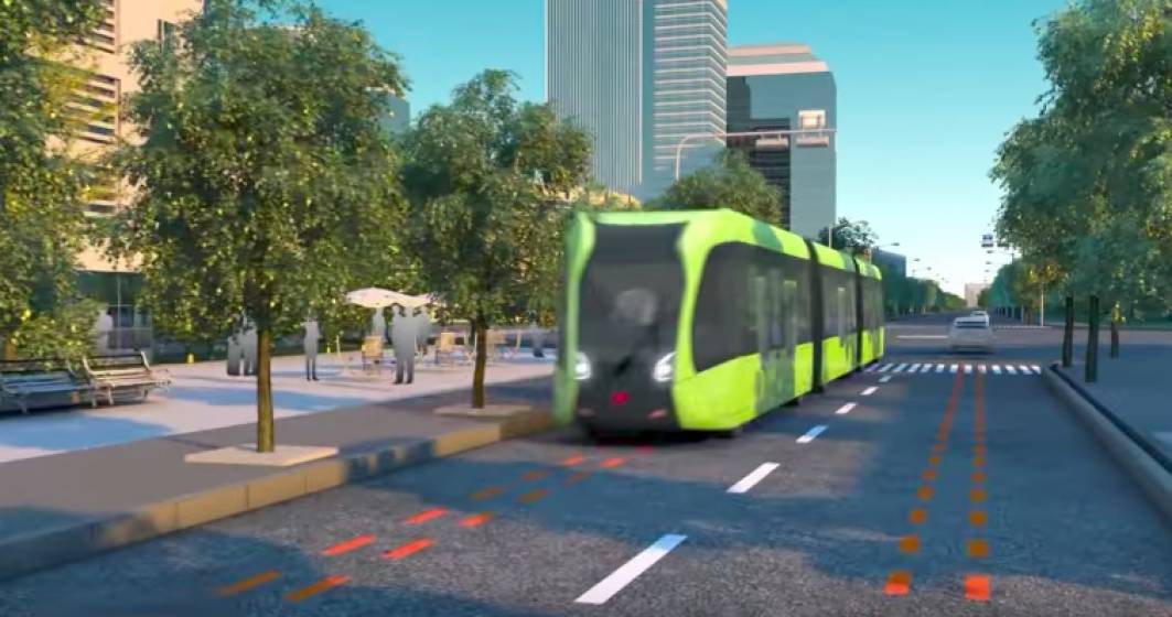Imagine pentru articolul: Primul tramvai din lume fara sine este in teste in China