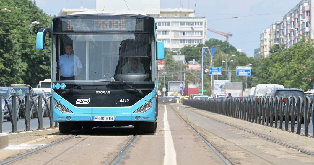 Imagine pentru articolul: De astăzi, Bucureștiul are bandă unică pentru autobuze pe linia de tramvai