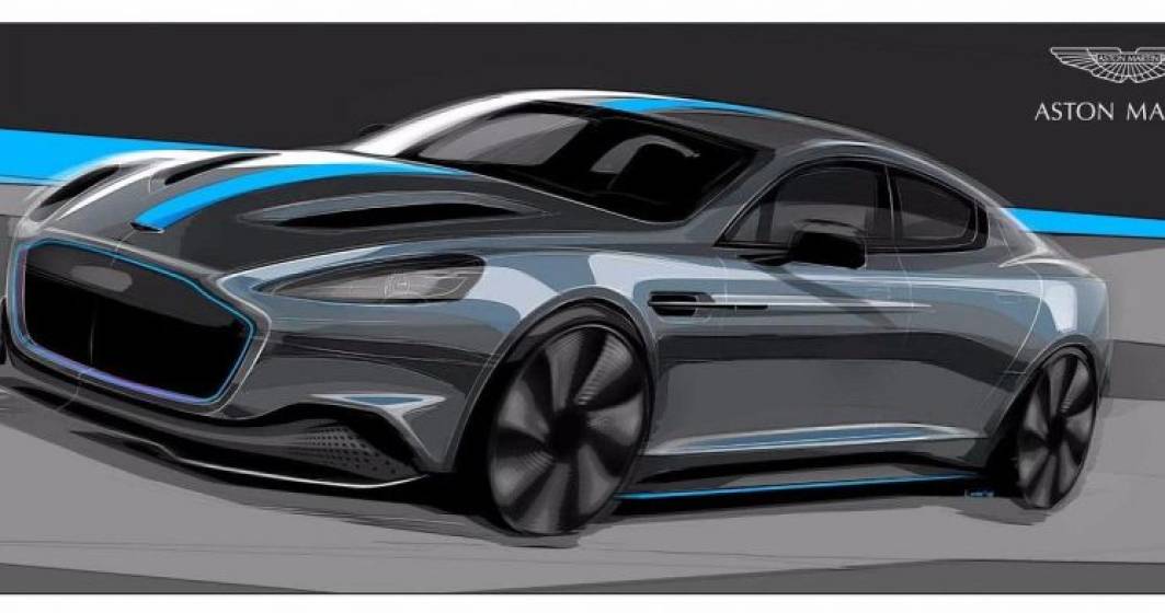 Imagine pentru articolul: Aston Martin ataca piata masinilor complet electrice in 2019 cu modelul RapidE