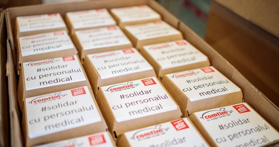 Imagine pentru articolul: Comtim și Elit donează 400 de porții de „urban food” personalului medical de la Spitalul Victor Babeș din Timișoara