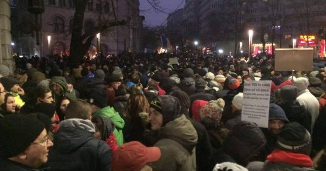 Imagine pentru articolul: Protestele de la Bucuresti, relatate de cele mai prestigioase institutii media: BBC, CNN, AFP, Euronews, Le Monde