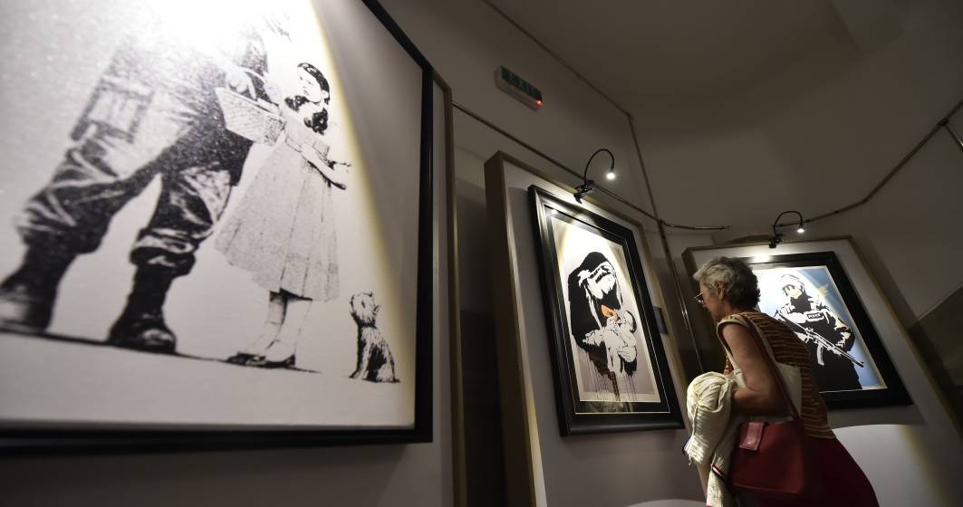Imagine pentru articolul: Expozitia "The Art of Banksy" de la Arcul de Triumf si sustinuta de PMB, vernisata fara acordul artistului