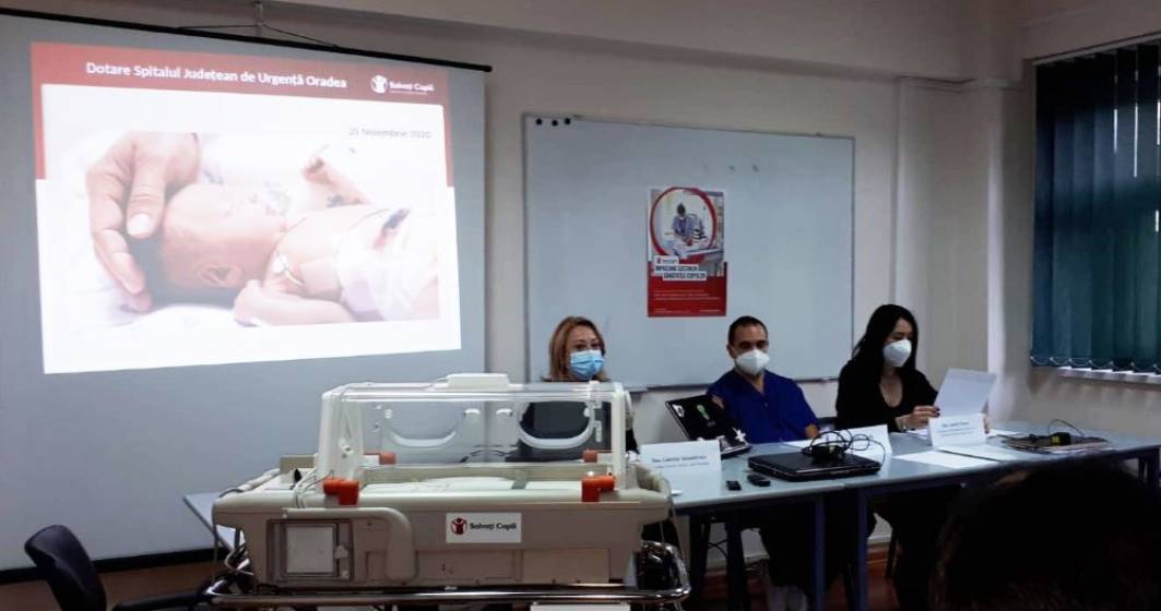 Imagine pentru articolul: Spitalul Județean de Urgență Oradea primește aparatură medicală pentru secția de neonatologie