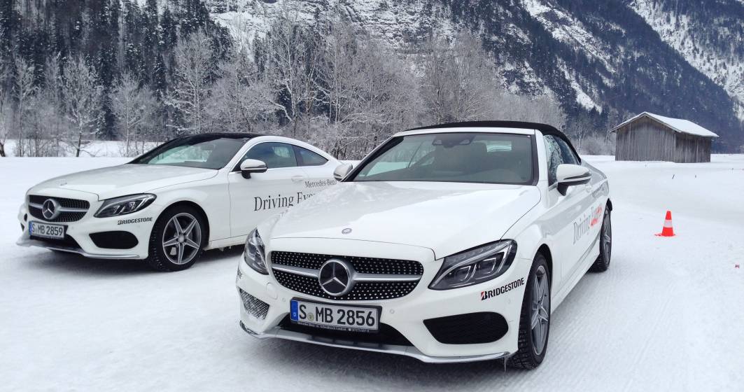 Imagine pentru articolul: Test drive la -12 grade cu anvelope de iarna Bridgestone si modele Mercedes-Benz