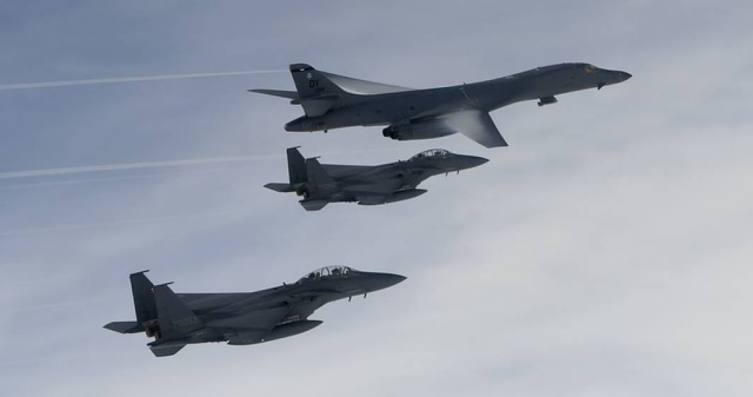 Imagine pentru articolul: Bombardiere americane in largul coastei de est a Coreei de Nord, o manifestare de forta a Pentagonului