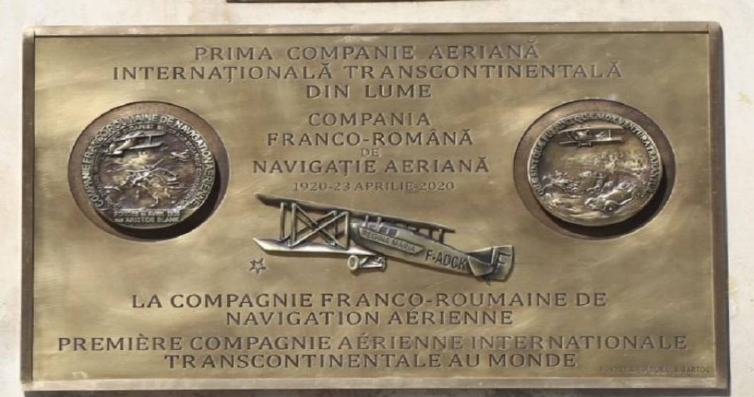 Imagine pentru articolul: AVIAȚIE | S-au împlinit 100 de ani de la înființarea Companiei Franco-Române de Navigație Aeriană