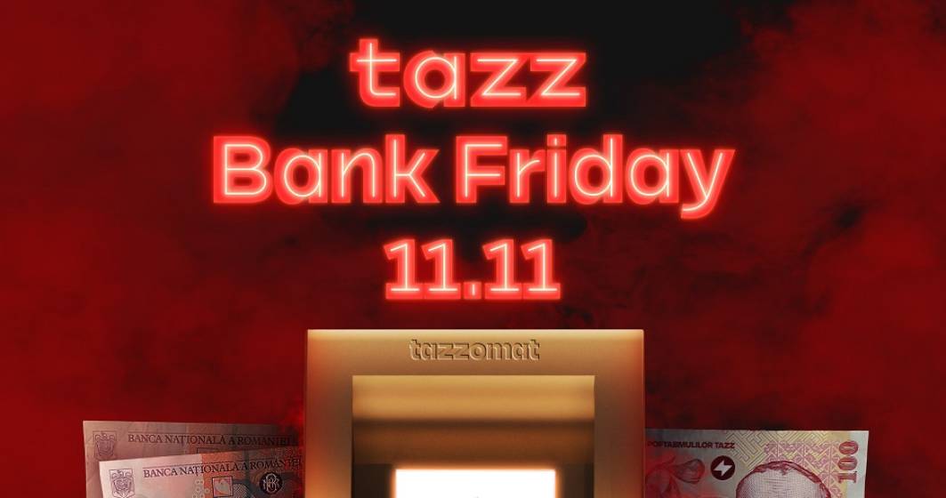 Imagine pentru articolul: Ce este Tazz "Bank" Friday, campania în care poți comanda vouchere de 100 de lei cu prețuri pornind de la 20 de lei