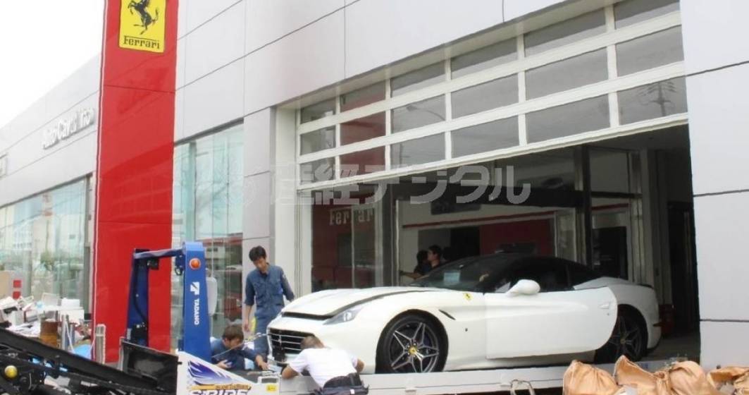 Imagine pentru articolul: Taifunul Jebi a distrus 51 de Ferrari la un dealership din Japonia. Pagube de 9 MIL. de dolari