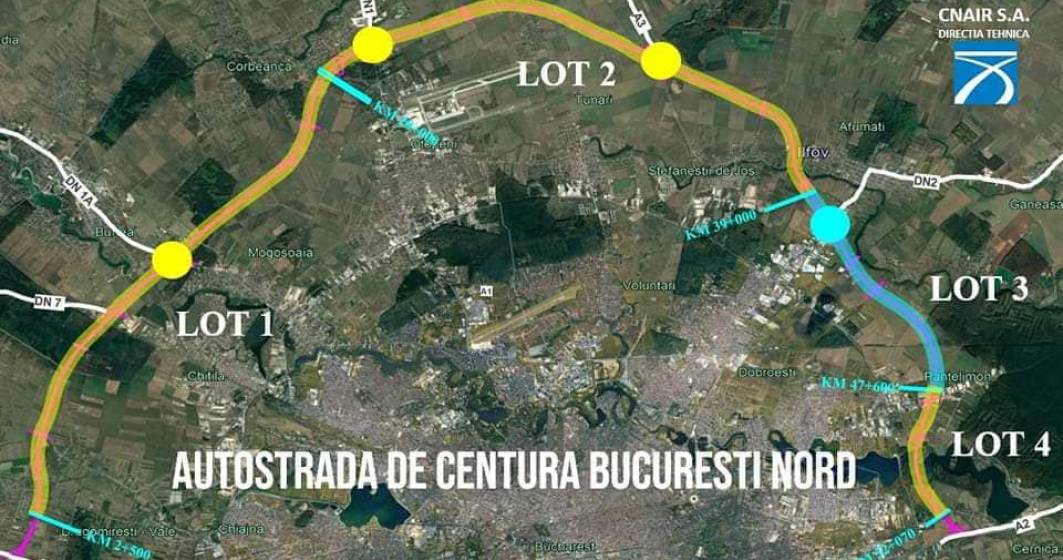 Imagine pentru articolul: Undă verde pentru lotul 4 al Autostrăzii Bucureștiului A0: a fost emisă autorizația de construire