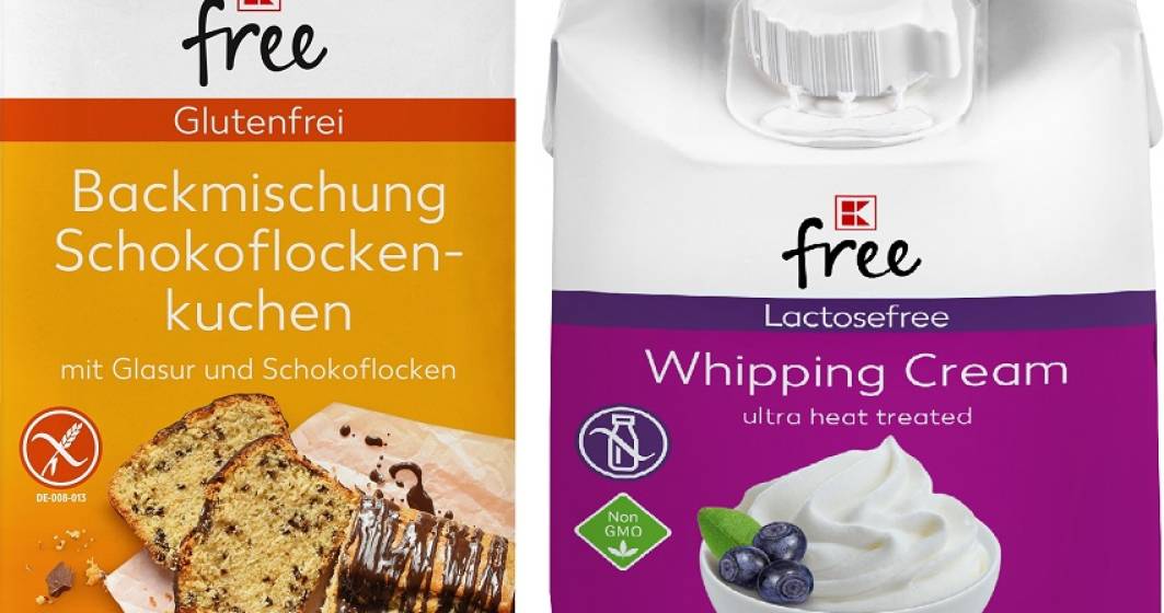 Imagine pentru articolul: Kaufland lanseaza K-free, o marca proprie de produse fara gluten sau fara lactoza
