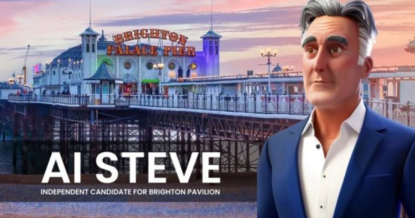 Imagine pentru articolul: AI Steve candidează la alegeri  în Marea Britanie! El este copilotul unui...