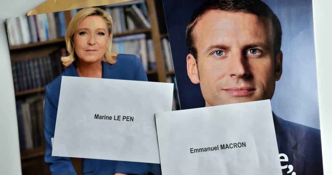 Imagine pentru articolul: Emmanuel Macron şi Marine Le Pen se califică în turul al doilea al prezidenţialelor