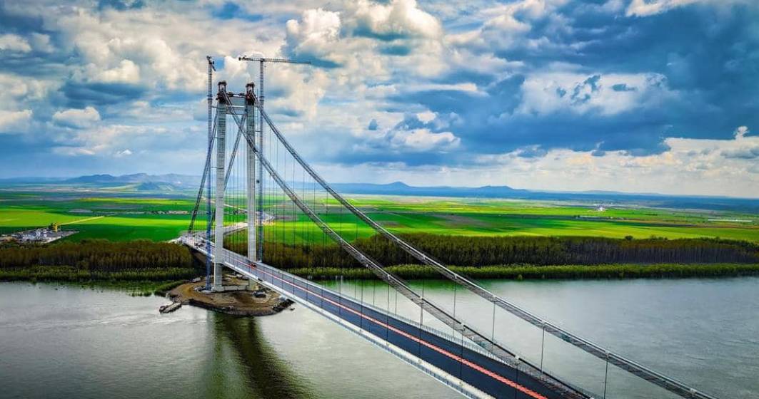 Imagine pentru articolul: Podul suspendat peste Dunăre de la Brăila va avea o durată de viață de 120 de ani