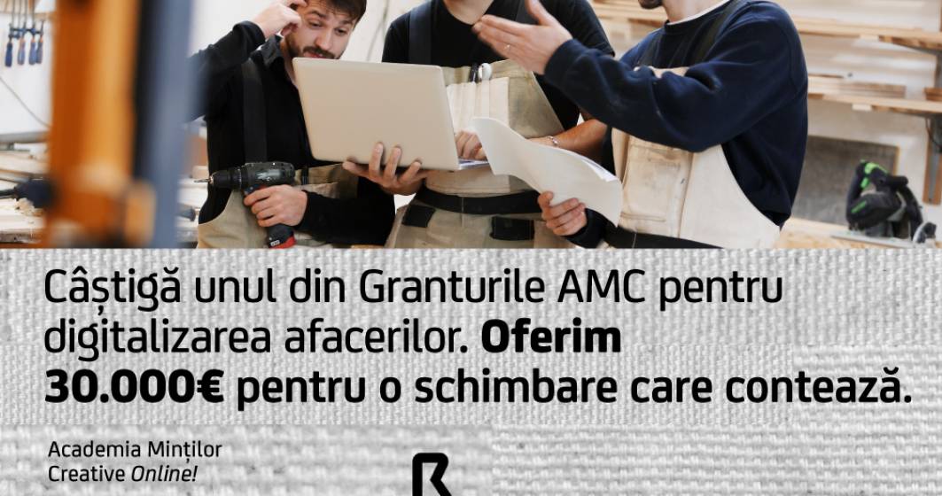 Imagine pentru articolul: Granturi de 30.000 de euro pentru antreprenori de la UniCredit Bank și Academia Minților Creative