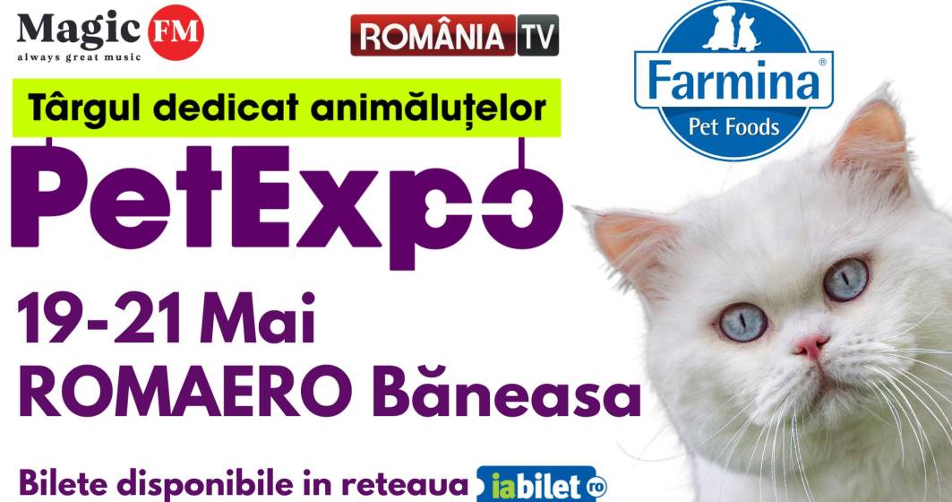 Imagine pentru articolul: PetExpo, cel mai important târg dedicat animalelor de companie, are loc între 19-21 Mai la ROMAERO Băneasa