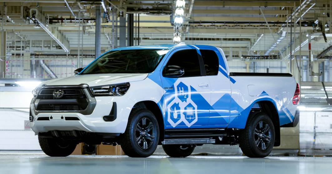 Imagine pentru articolul: Toyota a prezentat camioneta Hilux pe hidrogen. Proiectul a fost susținut de guvernul britanic