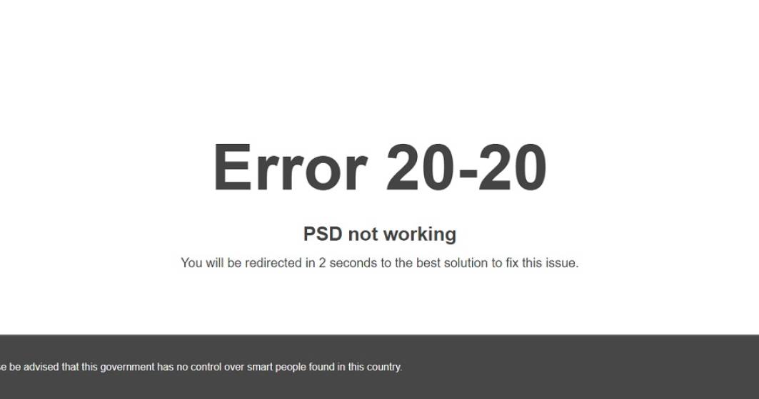 Imagine pentru articolul: Trollingul de campanie se muta in online: PNL a cumparat domeniul cu mesajul partidului PSD, ridiculizandu-i pe acestia