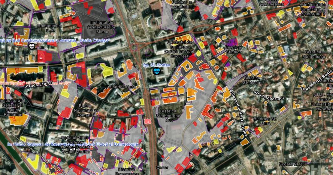 Imagine pentru articolul: Harta clădirilor vulnerabile la cutremur din București - ce zone trebuie să eviți, dacă nu vrei să riști nimic