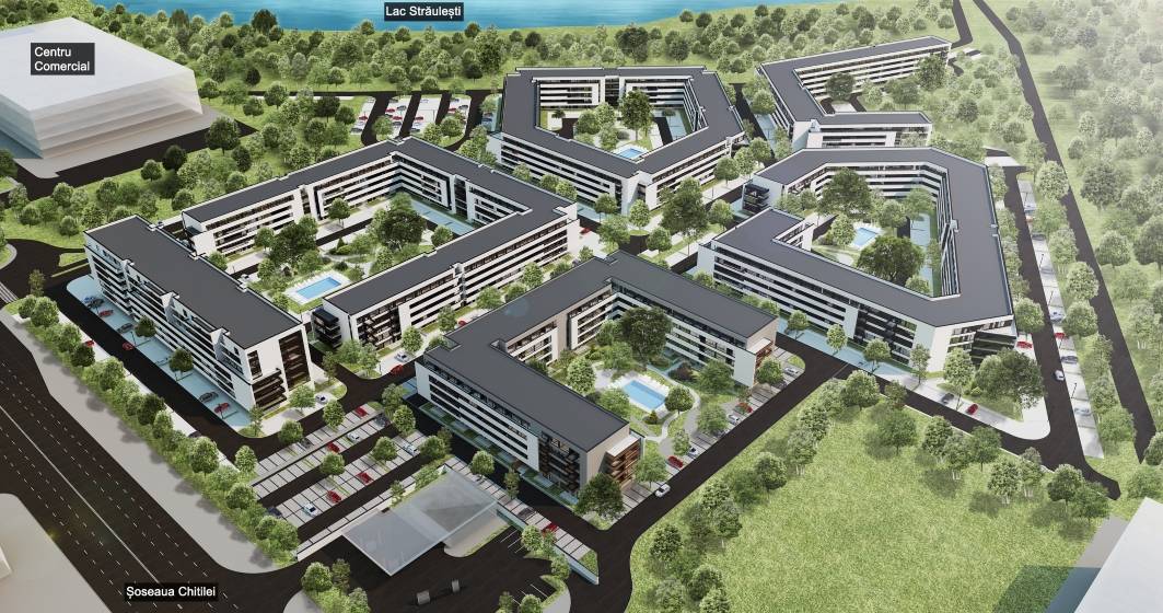 Imagine pentru articolul: SIF Moldova si Cityring Property devolta 1.400 de apartamente langa lacul Straulesti din Capitala cu o investitie de 100 mil. euro