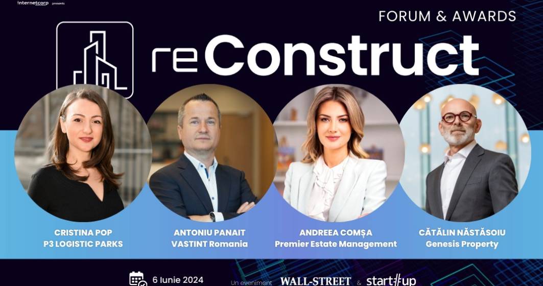 Imagine pentru articolul: reConstruct Forum & Gala 2024 - Evenimentul în care aflăm starea pieței imobiliare și care sunt campionii industriei