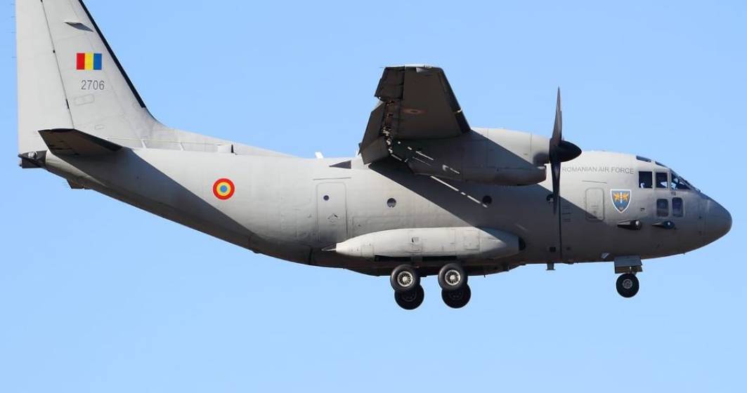 Imagine pentru articolul: Misiune umanitară a Forţelor Aeriene Române: Un avion Spartan se îndreaptă către Iași