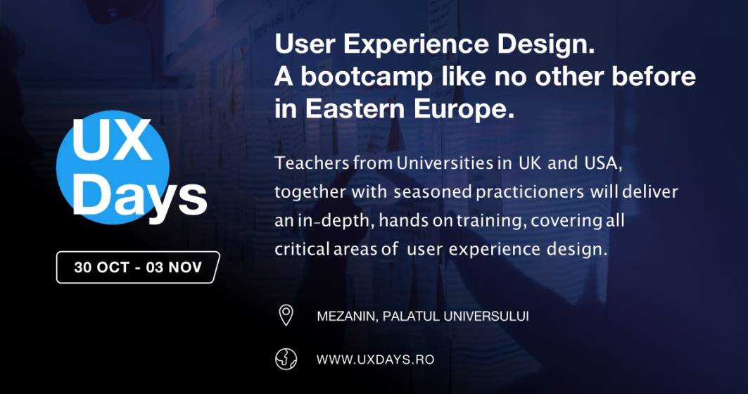 Imagine pentru articolul: (P) UX Days: primul boot camp intensiv de User Experience Design din Romania