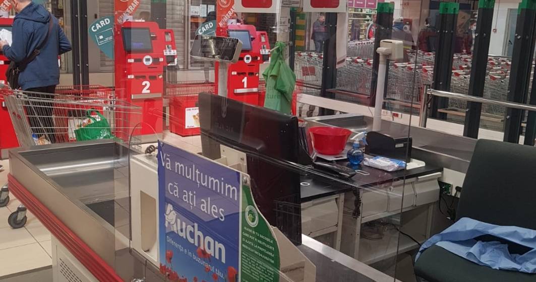 Imagine pentru articolul: Coronavirus | Magazinele Auchan rămân deschide în programul normal. Au fost suplimentat măsurile de protecție