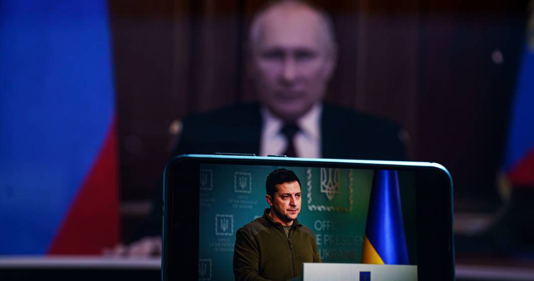Imagine pentru articolul: Videoclipuri trucate (deepfake) cu Putin și Zelenski, folosite în războiul din Ucraina