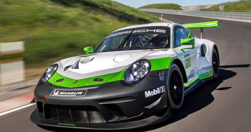 Imagine pentru articolul: Porsche 911 GT3 R: versiunea de circuit are peste 550 CP si sistem de aer conditionat