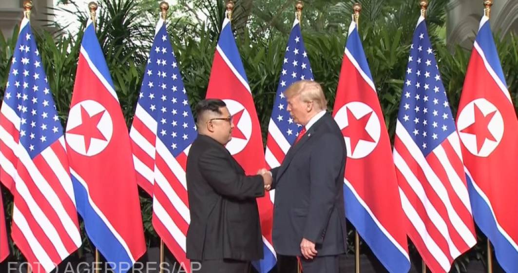 Imagine pentru articolul: Donald Trump si Kim Jong-un, fata in fata. Documentul semnat de cei doi lideri
