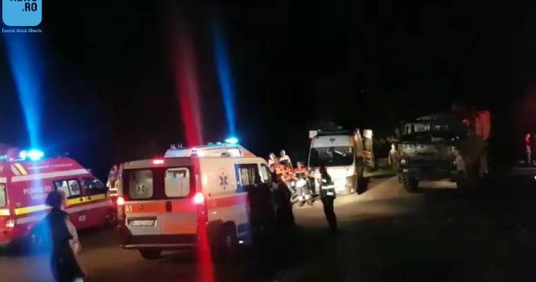 Imagine pentru articolul: Tragedie in Arges: un camion cu militari s-a rasturnat. Cel putin un mort si mai multi raniti